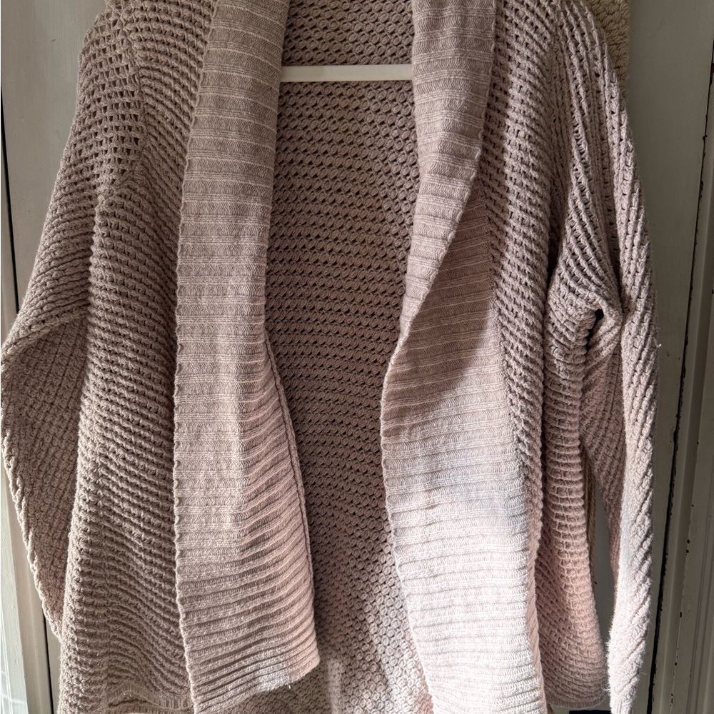 Eileen Fisher Women's 1X Soft Knit Cardigan in Light Pink